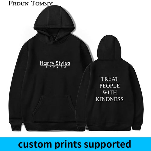 Frdun Tommy Harry Styles Treat People With Kindness Print Hoodies Sweatshirt Women/Men Fashion 2018 New Style Streetwear Hooded