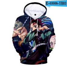 Load image into Gallery viewer, 3D Cool New Arrival Demon Slayer Kimetsu no Yaiba hooded Sweatshirt Fashion Trend Style New 3D Cool Women/men Winter Hoodies