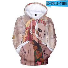 Load image into Gallery viewer, 3D Cool New Arrival Demon Slayer Kimetsu no Yaiba hooded Sweatshirt Fashion Trend Style New 3D Cool Women/men Winter Hoodies