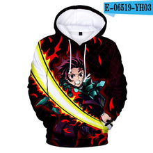 Load image into Gallery viewer, 3D Cool New Arrival Demon Slayer Kimetsu no Yaiba hooded Sweatshirt Fashion Trend Style New 3D Cool Women/men Winter Hoodies