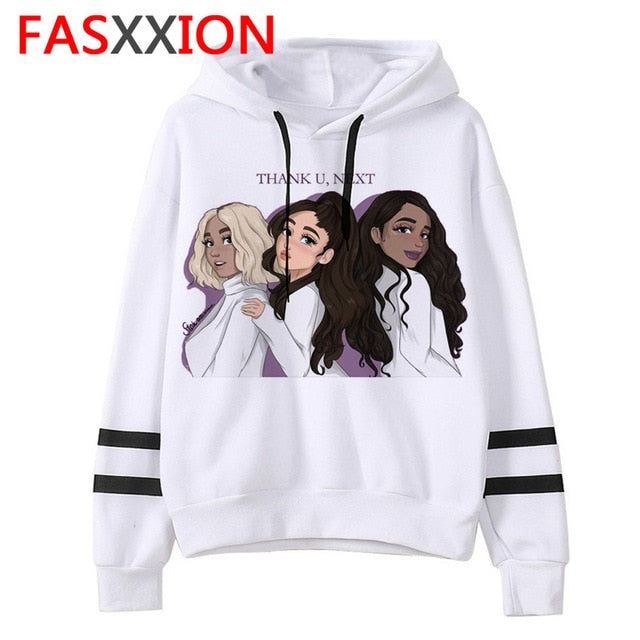 ariana grande hoodie harajuku funny women ulzzang 90s Sweatshirt clothes Casual female Graphic vintage Pullovers Oversized