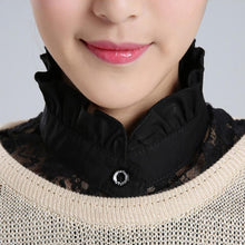 Load image into Gallery viewer, Original design lace hollow cotton fake Detachable Blouse White embroidery Women Elegant Style Design All Macthing Shirt Collar