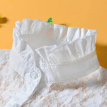 Load image into Gallery viewer, Original design lace hollow cotton fake Detachable Blouse White embroidery Women Elegant Style Design All Macthing Shirt Collar